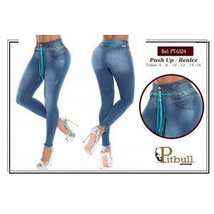 Women Colombian Pitbull P6324 Jeans Sizes 1 7 9